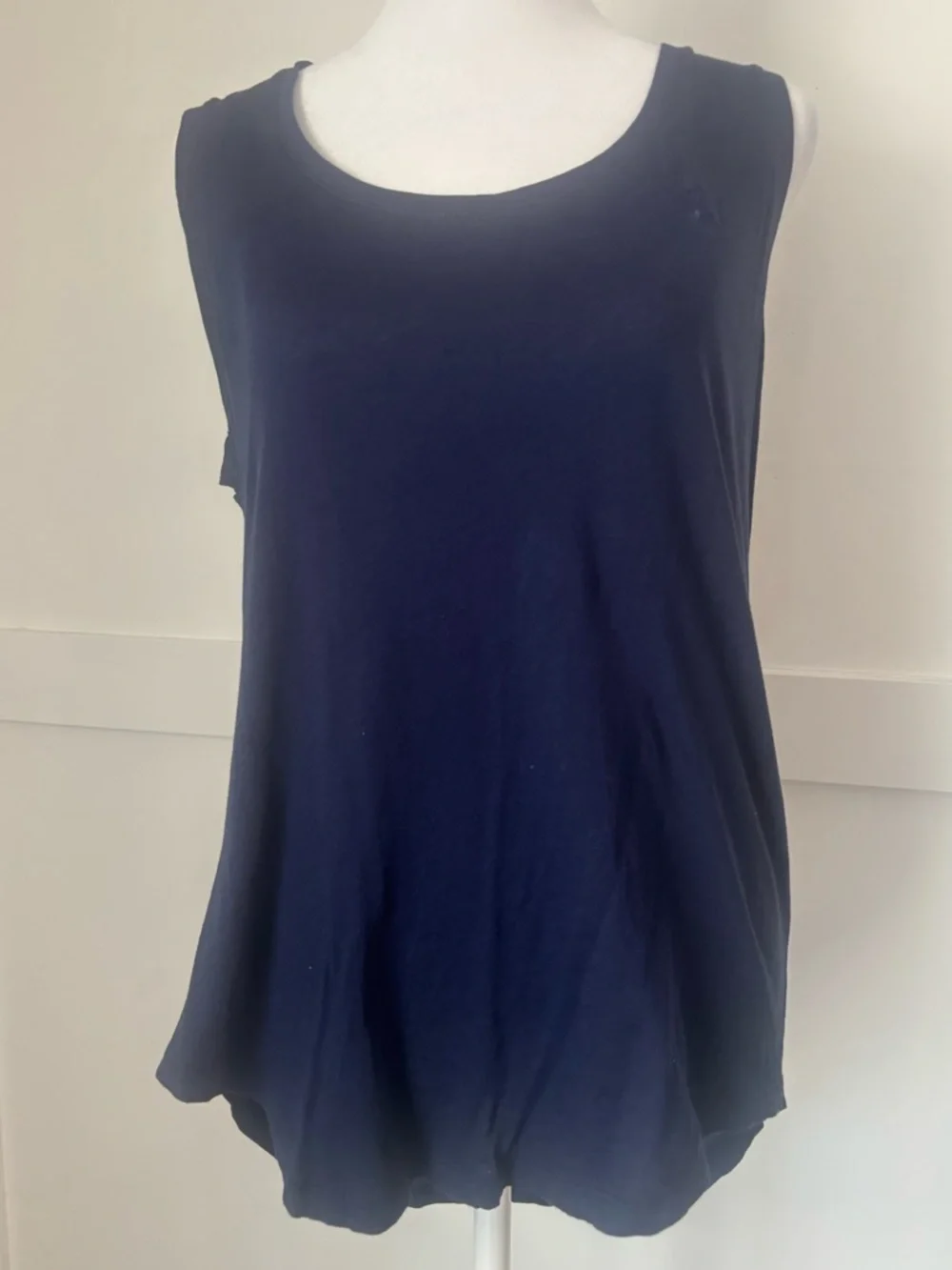 Polo by Ralph Lauren Navy Sleeveless Scoop Neck Tank size medium